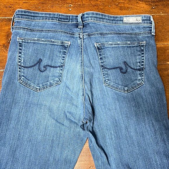 AG Adriano Goldschmied, “The Stevie Ankle” Slim Straight Denim Jeans Size 31 R - Picture 5 of 12